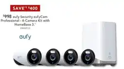 Harvey Norman Security eufyCam Professional - 4-Camera Kit with HomeBase 3 offer