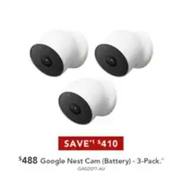 Harvey Norman Google Nest Cam (Battery) - 3-Pack offer