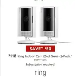 Harvey Norman Ring Indoor Cam (2nd Gen) - 2-Pack offer