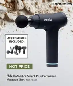 Harvey Norman HoMedics Select Plus Percussive Massage Gun offer