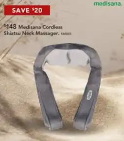 Harvey Norman Medisana Cordless Shiatsu Neck Massager offer