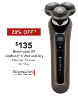Harvey Norman Remington X9 Limitless X Wet and Dry Electric Shaver offer