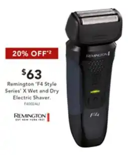 Harvey Norman Remington 'F4 Style Series' X Wet and Dry Electric Shaver offer