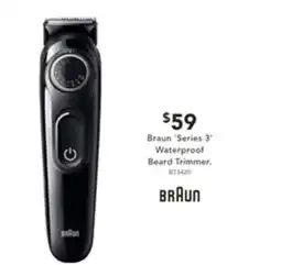 Harvey Norman Braun 'Series 3' Waterproof Beard Trimmer offer