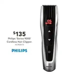 Harvey Norman Philips 'Series 9000 Cordless Hair Clipper offer