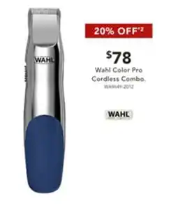 Harvey Norman Wahl Color Pro Cordless Combo offer