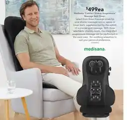 Harvey Norman Medisana 'Comfort Shiatsu Acupressure Massage Seat Cover offer
