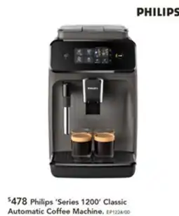 Harvey Norman philips 'series 1200' classic automatic coffee machine offer