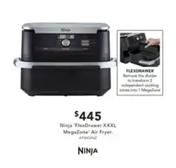 Harvey Norman Ninja 'FlexDrawer XXXL MegaZone' Air Fryer offer