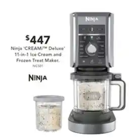 Harvey Norman Ninja 'CREAM¡™ Deluxe 11-in-1 Ice Cream and Frozen Treat Maker offer