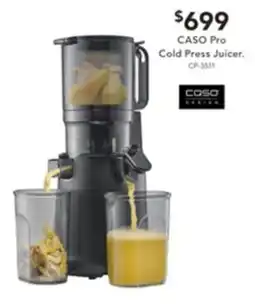Harvey Norman CASO Pro Cold Press Juicer offer