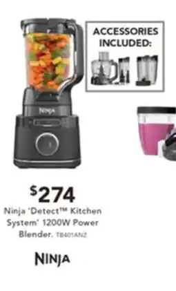 Harvey Norman Ninja ‘Detect™ Kitchen System' 1200W Power Blender offer