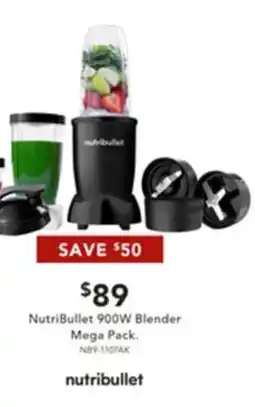 Harvey Norman NutriBullet 900W Blender Mega Pack offer