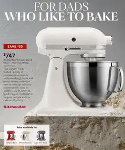 Harvey Norman KitchenAid 'Artisan' Stand Mixer - Porcelain White offer