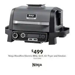 Harvey Norman Ninja Woodfire Electric BBQ, Grill, Air Fryer and Smoker offer