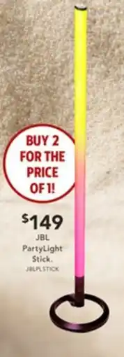 Harvey Norman JBL PartyLight Stick offer