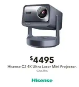 Harvey Norman Hisense C2 4K Ultra Laser Mini Projector offer