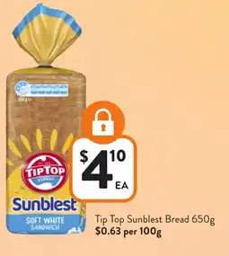 Foodworks Tip Top Sunblest Bread offer
