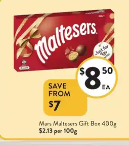 Foodworks Mars Maltesers Gift Box offer