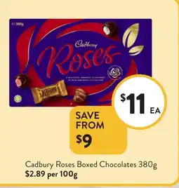 Foodworks Cadbury Roses Boxed Chocolates offer