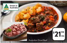 Foodworks Australian Diced Beef offer