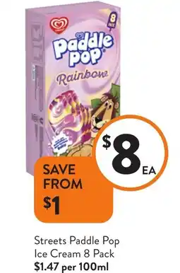 Foodworks Streets Paddle Pop Ice Cream offer