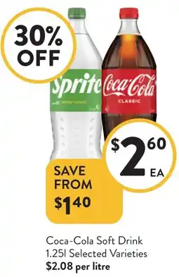 Foodworks Coca-Cola Soft Drink offer
