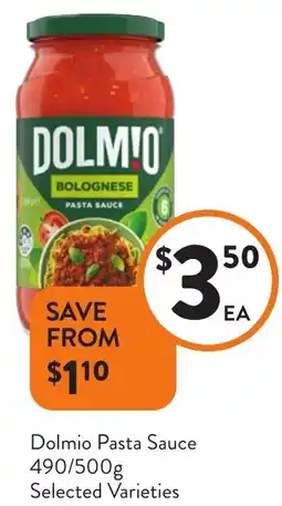 Foodworks Dolmio Pasta Sauce offer