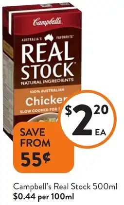 Foodworks Campbell's Real Stock offer