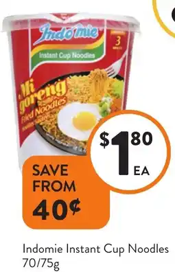 Foodworks Indomie Instant Cup Noodles offer