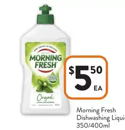 Foodworks Morning Fresh Dishwashing Liquid offer