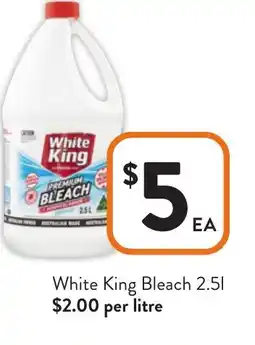 Foodworks White King Bleach offer
