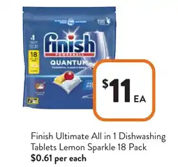 Foodworks Finish Ultimate All in 1 Dishwashing offer