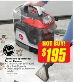 The Good Guys CleanSlate SpotWasher Carpet Cleaner offer