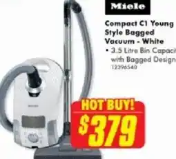 The Good Guys Compact C1 Young Style Bagged Vacuum offer