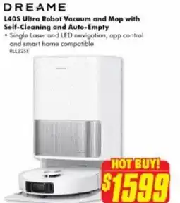 The Good Guys L40S Ultra Robot Vacuum and Mop with Self-Cleaning and Auto-Empty offer
