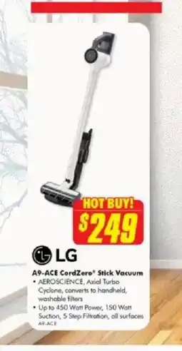 The Good Guys A9-ACE CordZero Stick Vacuum offer