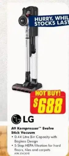 The Good Guys A9 Kompressor Evolve Stick Vacuum offer