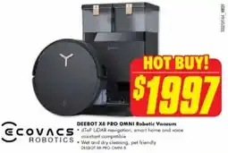 The Good Guys DEEBOT X8 PRO OMNI Robotic Vacuum offer