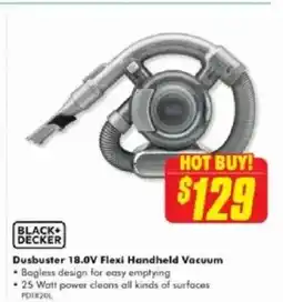 The Good Guys Dusbuster 18.0V Flexi Handheld Vacuum offer