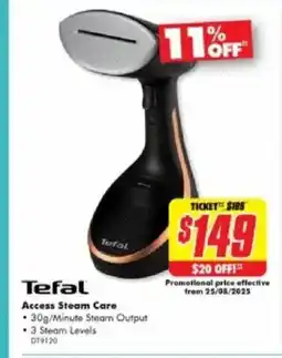 The Good Guys Tefal Access Steam Care offer