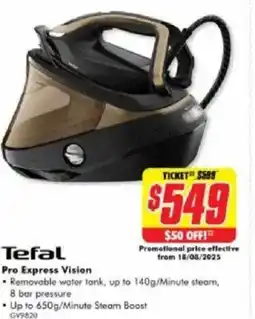 The Good Guys Tefal Pro Express Vision offer