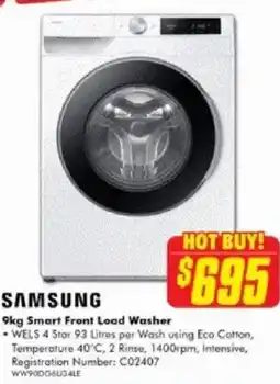 The Good Guys Smart Front Load Washer offer