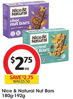 Coles Nice & Natural Nut Bars offer