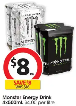 Coles Monster Energy Drink offer