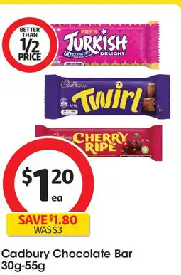 Coles Cadbury Chocolate Bar offer