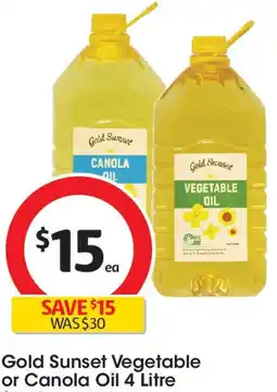 Coles Gold Sunset Vegetable or Canola Oil offer