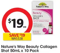 Coles Nature's Way Beauty Collagen Shot offer