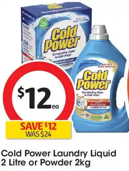 Coles Cold Power Laundry Liquid offer