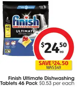 Coles Finish Ultimate Dishwashing Tablets offer